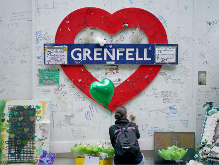 Grenfell memorial wall
