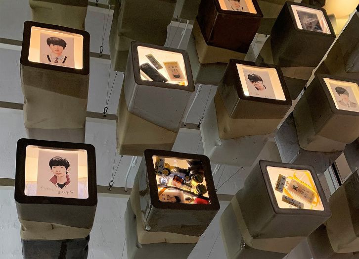The Memory Boxes curated by the bereaved families