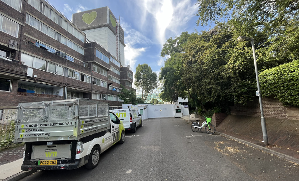 The area next to Grenfell Tower