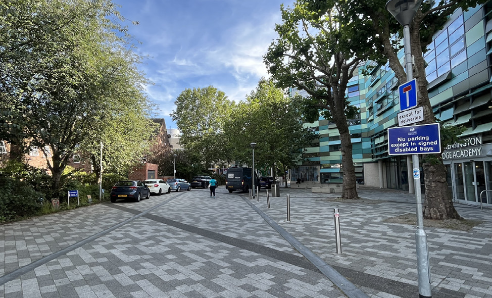 The area next to Grenfell Tower