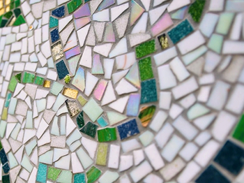 Close up of a Grenfell Mosaic
