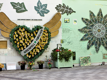 Grenfell memorial wall
