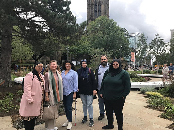 Grenfell representatives at Manchester glade of light