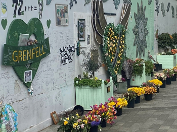 Grenfell memorial wall